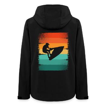 Jet ski - Veste softshell femme recyclée Stanley/Stella - noir - Dos - AI Model Female 172 light (172cm)
