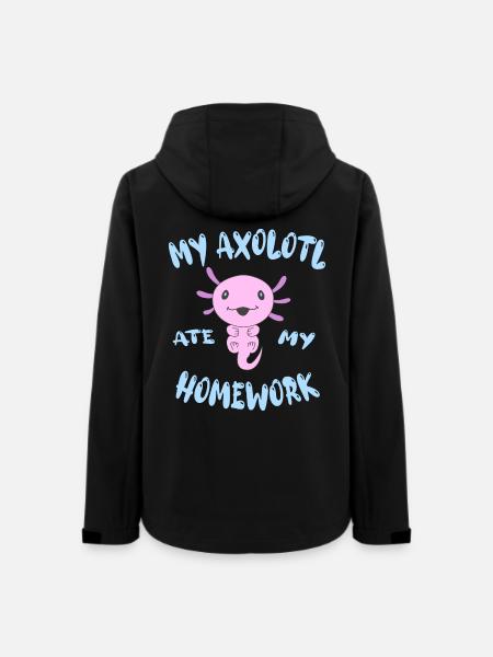 Lustiges Axolotl für die Schule - Frauen Recycelte Softshelljacke von Stanley/Stella - Schwarz