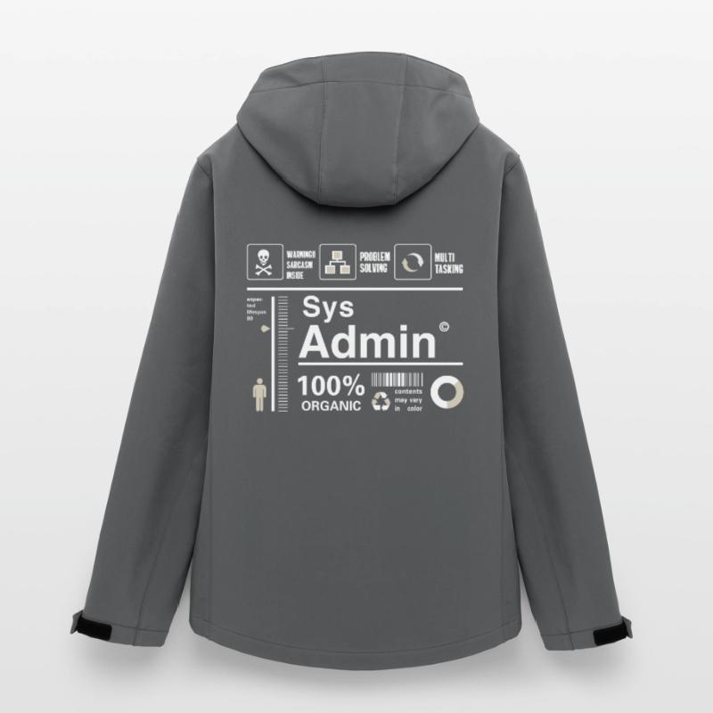 sys admin Content Irony Humor Computer Nerd pc cor Women’s Recycled Softshell Jacket by Stanley/Stella