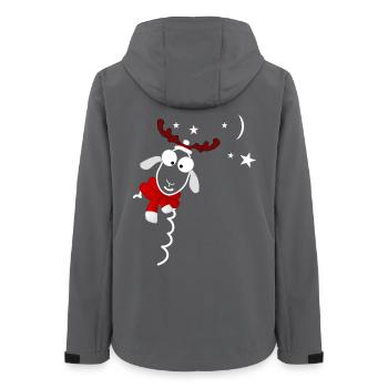 Weihnachten - Frauen Recycelte Softshelljacke von Stanley/Stella - Anthrazit - Hinten - AI Model Female 172 light (172cm)