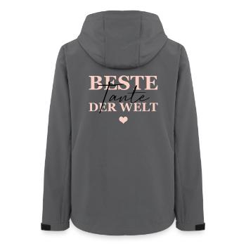 Beste Tante Der Welt - Frauen Recycelte Softshelljacke von Stanley/Stella - Anthrazit - Hinten - AI Model Female 172 light (172cm)