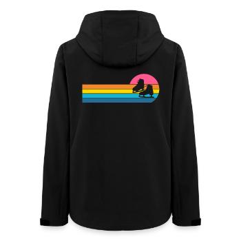 Schlittschuh - Frauen Recycelte Softshelljacke von Stanley/Stella - Schwarz - Hinten - AI Model Female 172 light (172cm)