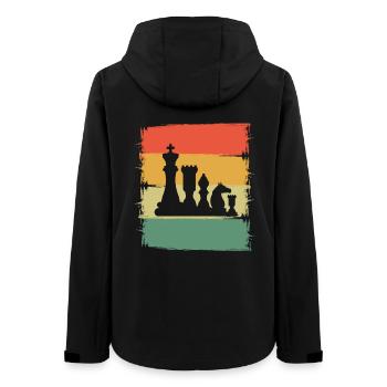 Schach - Frauen Recycelte Softshelljacke von Stanley/Stella - Schwarz - Hinten - AI Model Female 172 light (172cm)