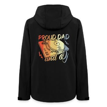 Disc Jockey Papa - Women’s Recycled Softshell Jacket by Stanley/Stella - black - Back - AI Model Female 172 light (172cm)