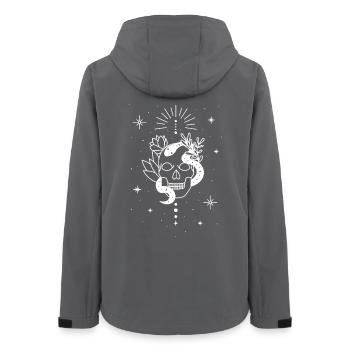Trippy Occult Skeleton Snake - Women’s Recycled Softshell Jacket by Stanley/Stella - anthracite - Back - AI Model Female 172 light (172cm)