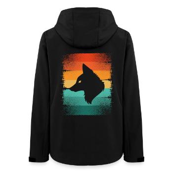 Fuchs - Frauen Recycelte Softshelljacke von Stanley/Stella - Schwarz - Hinten - AI Model Female 172 light (172cm)