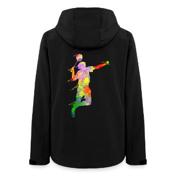 Badminton Fan Squash Trainer Club Femmes - Veste softshell femme recyclée Stanley/Stella - noir - Dos - AI Model Female 172 light (172cm)