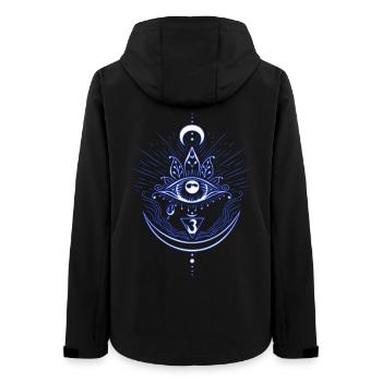 Third Eye Chakra Symbol Third Eye - Women’s Recycled Softshell Jacket by Stanley/Stella - black - Back - AI Model Female 172 light (172cm)