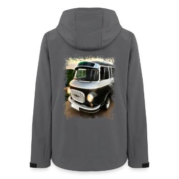 barkas | | rda | de transport Ostalgie - Veste softshell femme recyclée Stanley/Stella - charbon - Dos - AI Model Female 172 light (172cm)