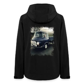 Barkas Flatbed GDR Transporter | Millésime - Veste softshell femme recyclée Stanley/Stella - noir - Dos - AI Model Female 172 light (172cm)