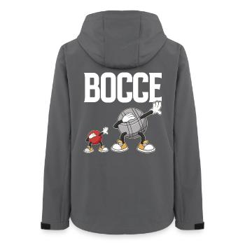 Dabbing Bocce Ball with Jack Bocci Dab Game Bocce - Women’s Recycled Softshell Jacket by Stanley/Stella - anthracite - Back - AI Model Female 172 light (172cm)
