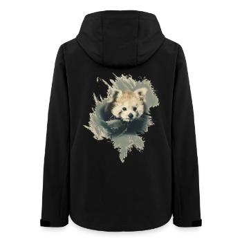 Red panda - Women’s Recycled Softshell Jacket by Stanley/Stella - black - Back - AI Model Female 172 light (172cm)