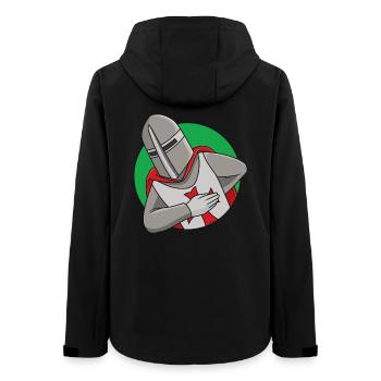 Freundlicher Ritter - Frauen Recycelte Softshelljacke von Stanley/Stella - Schwarz - Hinten - AI Model Female 172 light (172cm)