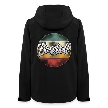 Baseball - Women’s Recycled Softshell Jacket by Stanley/Stella - black - Back - AI Model Female 172 light (172cm)