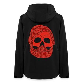 Red fisherman's skull - Women’s Recycled Softshell Jacket by Stanley/Stella - black - Back - AI Model Female 172 light (172cm)
