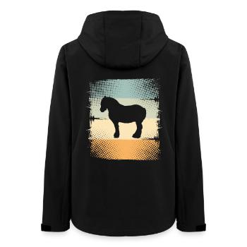 Cheval - Veste softshell femme recyclée Stanley/Stella - noir - Dos - AI Model Female 172 light (172cm)