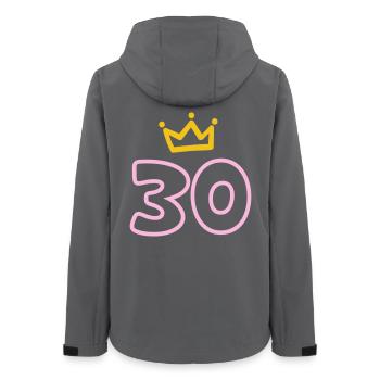 30ème anniversaire Krone 30 ans - Veste softshell femme recyclée Stanley/Stella - charbon - Dos - AI Model Female 172 light (172cm)