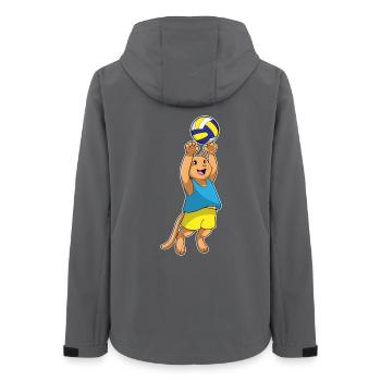 Joueuse de volley-ball félaire Volley-ball - Veste softshell femme recyclée Stanley/Stella - charbon - Dos - AI Model Female 172 light (172cm)