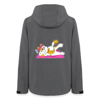 Gymnastique de fitness yoga pour chats - Veste softshell femme recyclée Stanley/Stella - charbon - Dos - AI Model Female 172 light (172cm)