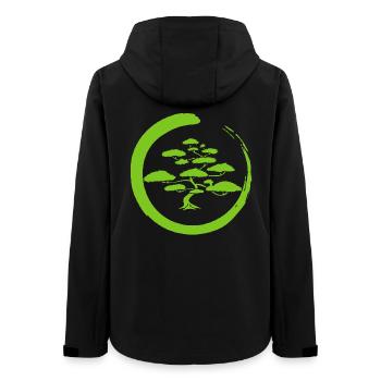 Green Japan tree - Women’s Recycled Softshell Jacket by Stanley/Stella - black - Back - AI Model Female 172 light (172cm)