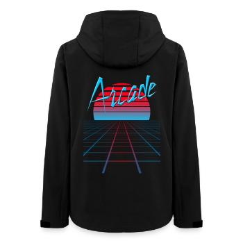 NERDY forever - Arcade - Women’s Recycled Softshell Jacket by Stanley/Stella - black - Back - AI Model Female 172 light (172cm)