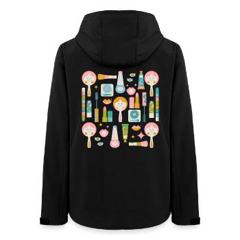 Disco Make Up Wiederbelebung - Frauen Recycelte Softshelljacke von Stanley/Stella - Schwarz - Hinten - AI Model Female 172 light (172cm)