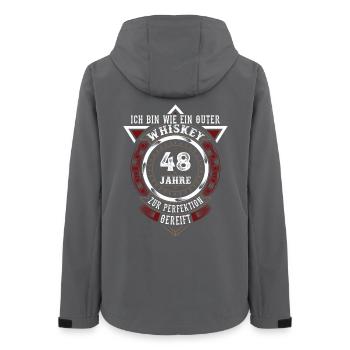 48. Geburtstag Whiskey Whisky - Frauen Recycelte Softshelljacke von Stanley/Stella - Anthrazit - Hinten - AI Model Female 172 light (172cm)