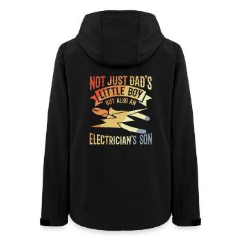 Elektriker Junge - Frauen Recycelte Softshelljacke von Stanley/Stella - Schwarz - Hinten - AI Model Female 172 light (172cm)