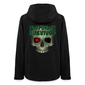 Temporary Survivor Skull R6Z - Women’s Recycled Softshell Jacket by Stanley/Stella - black - Back - AI Model Female 172 light (172cm)