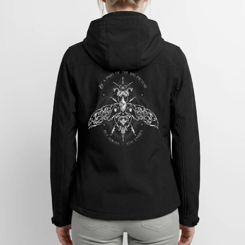 Insect Pattern Modèle d’insecte Psychédélique Bug Pattern Veste softshell femme recyclée Stanley/Stella