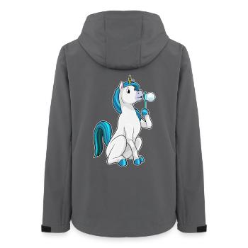 Bulles de savon licorne - Veste softshell femme recyclée Stanley/Stella - charbon - Dos - AI Model Female 172 light (172cm)