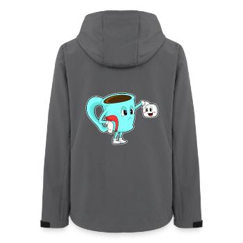 Tasse à café - Veste softshell femme recyclée Stanley/Stella - charbon - Dos - AI Model Female 172 light (172cm)