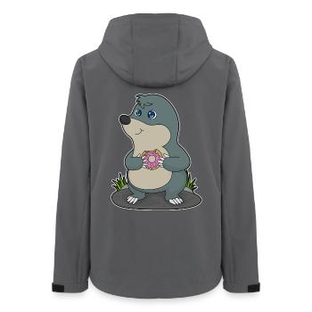 Donut Taupe - Veste softshell femme recyclée Stanley/Stella - charbon - Dos - AI Model Female 172 light (172cm)