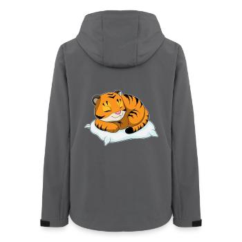 Oreiller de Sommeil Tigre - Veste softshell femme recyclée Stanley/Stella - charbon - Dos - AI Model Female 172 light (172cm)