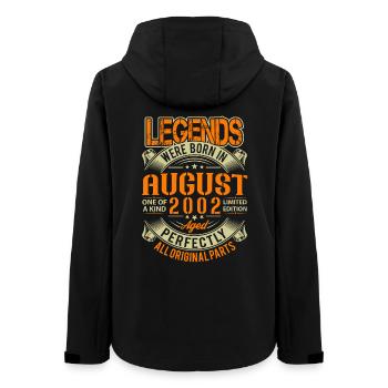 2002 August Birthday Legend - Women’s Recycled Softshell Jacket by Stanley/Stella - black - Back - AI Model Female 172 light (172cm)