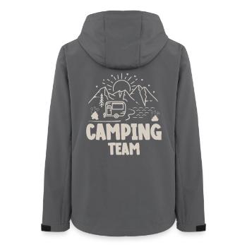 Équipe de camping Camper Campen - Veste softshell femme recyclée Stanley/Stella - charbon - Dos - AI Model Female 172 light (172cm)