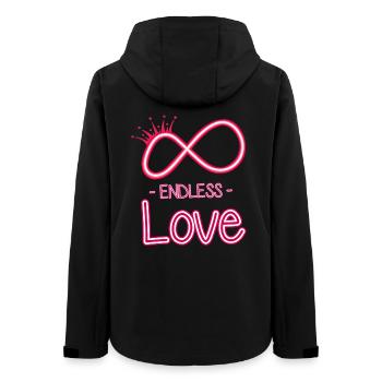 ewige liebe Symbol - Frauen Recycelte Softshelljacke von Stanley/Stella - Schwarz - Hinten - AI Model Female 172 light (172cm)
