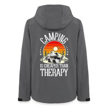Camping Campen Camper - Veste softshell femme recyclée Stanley/Stella - charbon - Dos - AI Model Female 172 light (172cm)