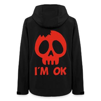 I'm fine (red) - Women’s Recycled Softshell Jacket by Stanley/Stella - black - Back - AI Model Female 172 light (172cm)