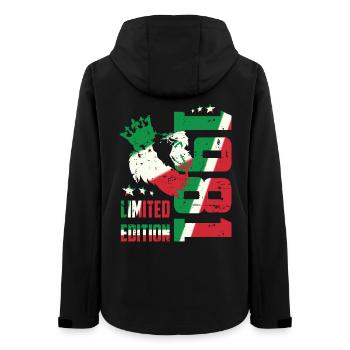 1981 Italy Hipster - Women’s Recycled Softshell Jacket by Stanley/Stella - black - Back - AI Model Female 172 light (172cm)