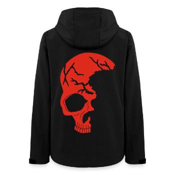 Red half-skull - Women’s Recycled Softshell Jacket by Stanley/Stella - black - Back - AI Model Female 172 light (172cm)