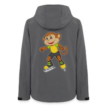 Affe Eislaufen Schlittschuhe - Frauen Recycelte Softshelljacke von Stanley/Stella - Anthrazit - Hinten - AI Model Female 172 light (172cm)