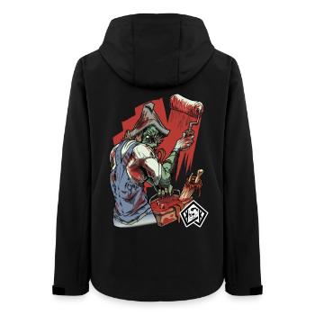 Peintres, vernisseurs, artistes, artisans - Veste softshell femme recyclée Stanley/Stella - noir - Dos - AI Model Female 172 light (172cm)
