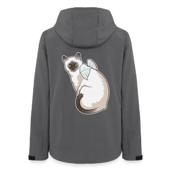Ailes d’ange de chat - Veste softshell femme recyclée Stanley/Stella - charbon - Dos - AI Model Female 172 light (172cm)