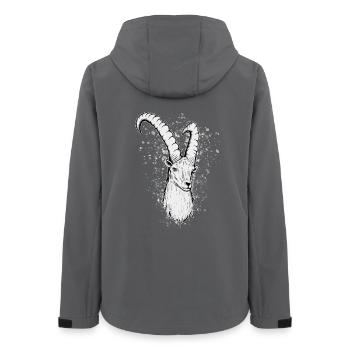 Capricorn Zodiac Sign Gift - Women’s Recycled Softshell Jacket by Stanley/Stella - anthracite - Back - AI Model Female 172 light (172cm)