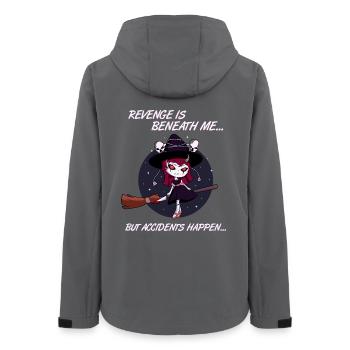 Hexe Auf Besenstiel Kawaii Witch Halloween Kostüm - Frauen Recycelte Softshelljacke von Stanley/Stella - Anthrazit - Hinten - AI Model Female 172 light (172cm)