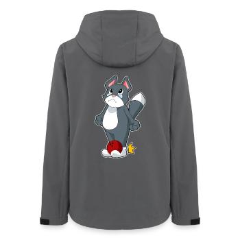 Boule de bowling pour chat - Veste softshell femme recyclée Stanley/Stella - charbon - Dos - AI Model Female 172 light (172cm)