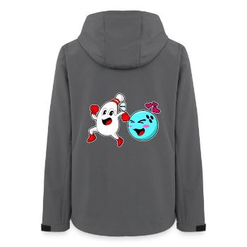 Bowling Bowlingkugel Pin - Frauen Recycelte Softshelljacke von Stanley/Stella - Anthrazit - Hinten - AI Model Female 172 light (172cm)