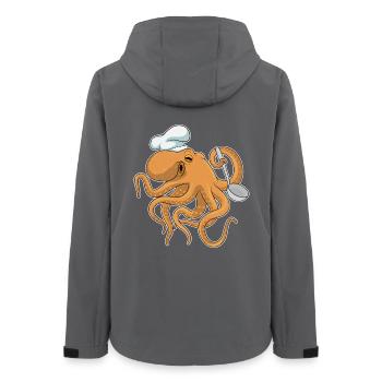 Cuillère de cuisson pour poulpe - Veste softshell femme recyclée Stanley/Stella - charbon - Dos - AI Model Female 172 light (172cm)