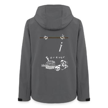 Street Workout - Women’s Recycled Softshell Jacket by Stanley/Stella - anthracite - Back - AI Model Female 172 light (172cm)